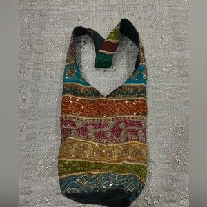 Multicolor Bohemian Women's Bag with zipper